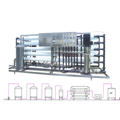 Purificador industrial del filtro de carbón activo del equipo de tratamiento de aguas del uso en el hogar planta del RO de 500 Lph