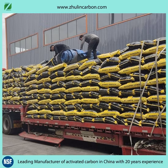 Filtro de agua de carbón activado con cáscara de coco certificado por NSF